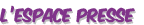page: espace presse